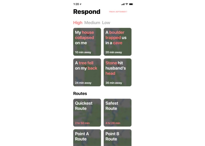 Respond – screenshot 1