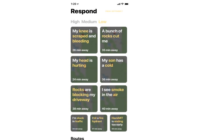 Respond – screenshot 2
