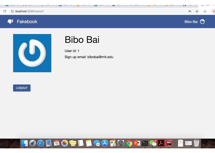 Fakebook – screenshot 1