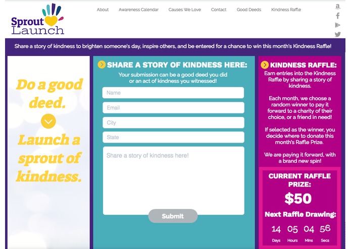 SproutLaunch | Good Deeds & Acts of Kindness – screenshot 4