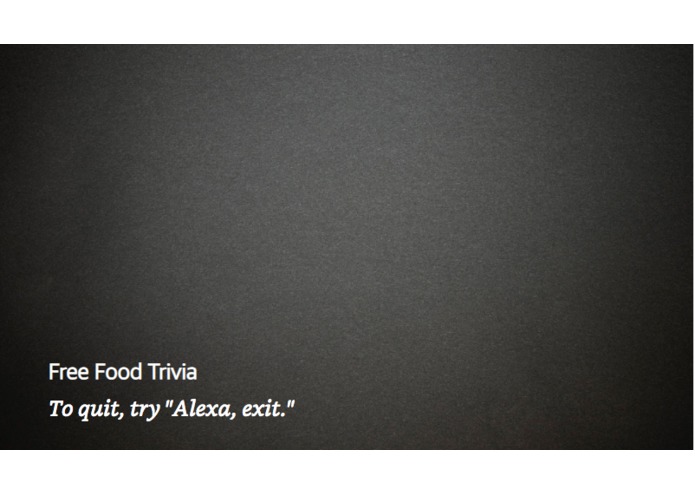 Free Food Trivia – screenshot 1