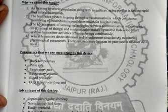 SWASTIK (HUMAN WEARABLE PHYSIOLOGICAL DEVICE)