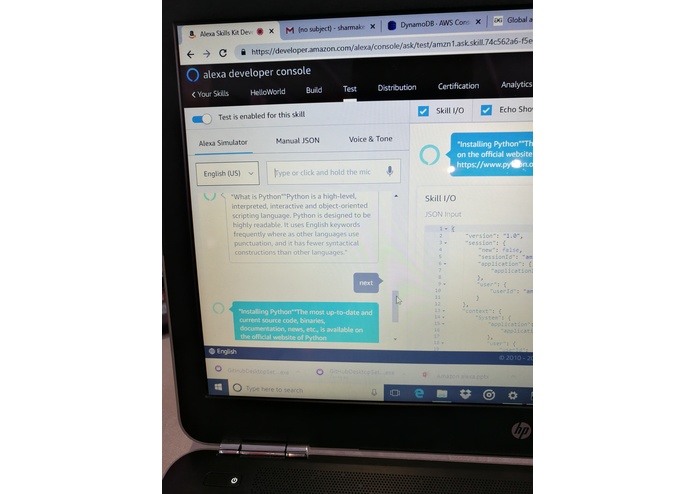 amazon alexa developed by team Jarvis – screenshot 1