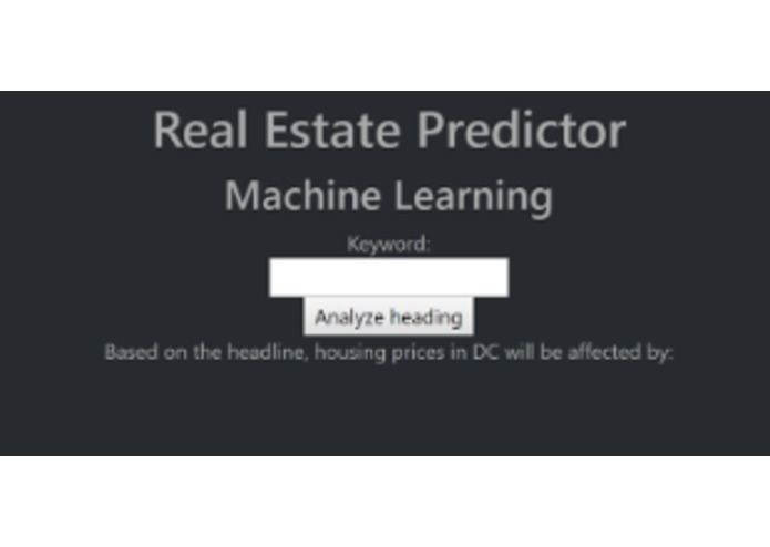 Real Estate Predictor – screenshot 1