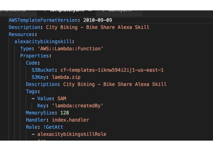 City Biking - Bike Share Alexa Skill built on SAM – screenshot 1