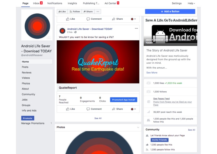 QuakeReport – screenshot 3