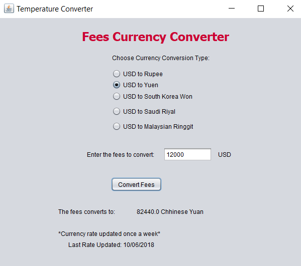 Tuition Fees Converter Devpost