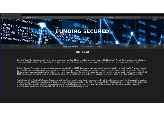 Funding Secured: Algorithmic Trading Bot – screenshot 2