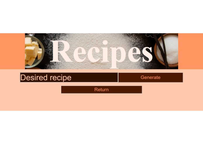 Recipe Ingredients Generator – screenshot 1