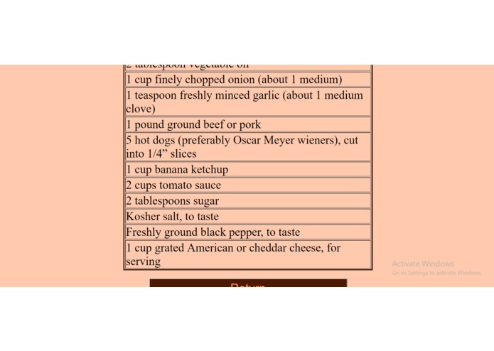 Recipe Ingredients Generator – screenshot 3