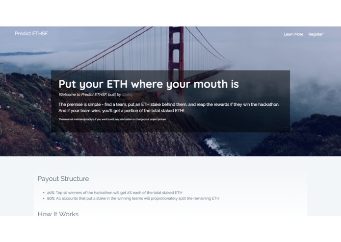 Predict ETHSF – screenshot 1