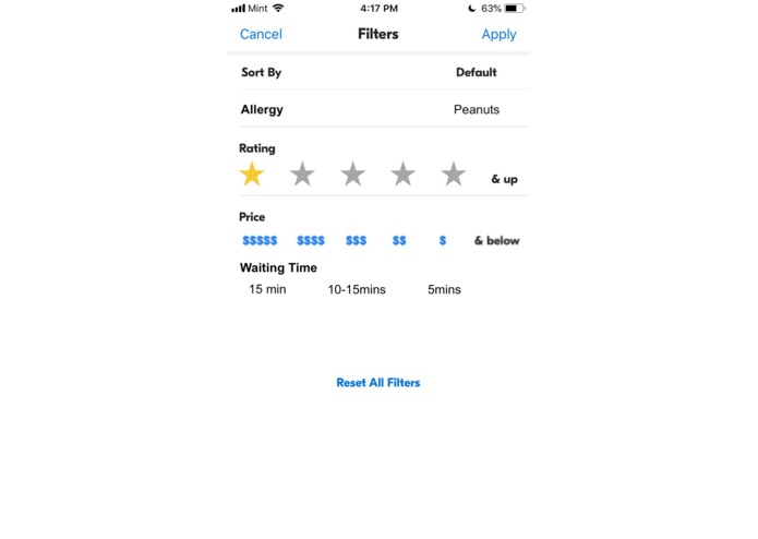 Personalised Recommandation Restaurant Application – screenshot 1