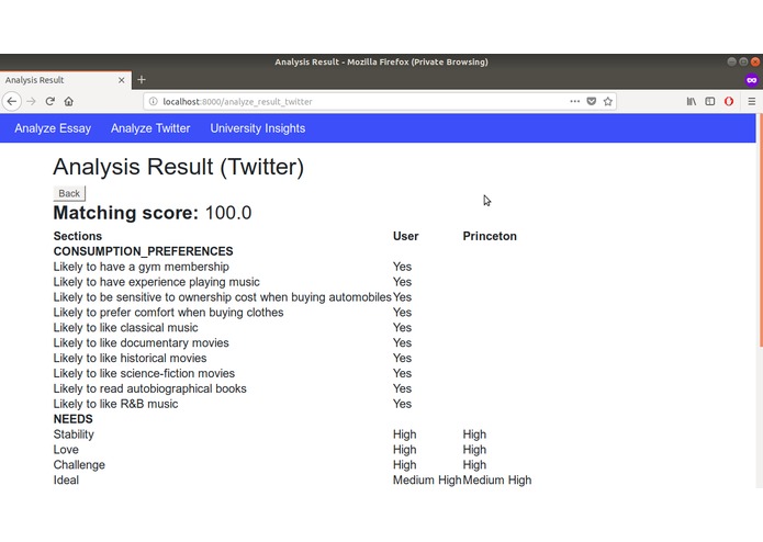 UniInsights – screenshot 4