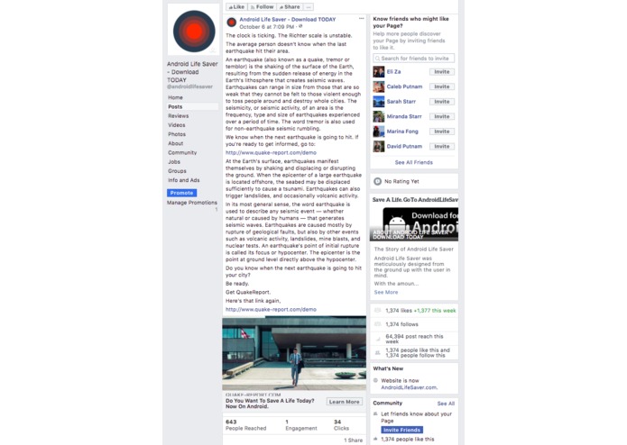 QuakeReport – screenshot 5