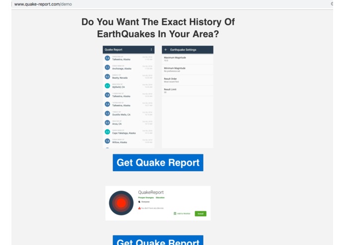 QuakeReport – screenshot 6