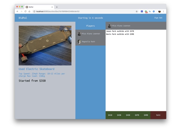 BidPal – screenshot 3