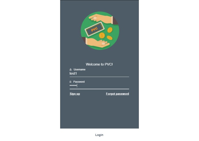 PVC Payment Management App – screenshot 1