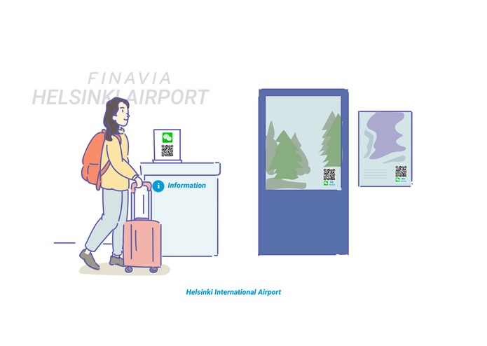 Finavia behind a QR code – screenshot 4