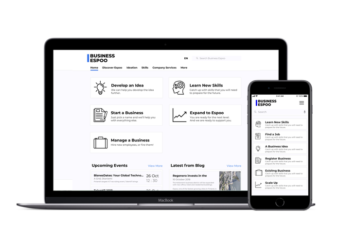 BusinessEspoo.fi – screenshot 1