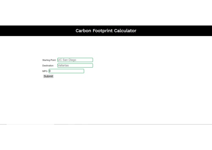 Carbon Emission Calculator – screenshot 2