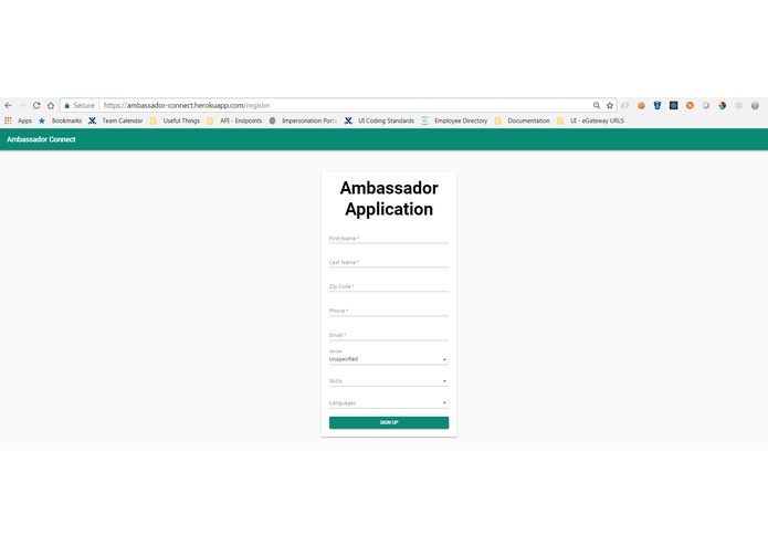 Ambassador Connect – screenshot 2