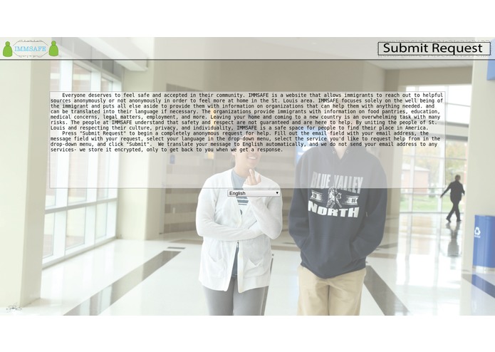 IMMSAFE – screenshot 1