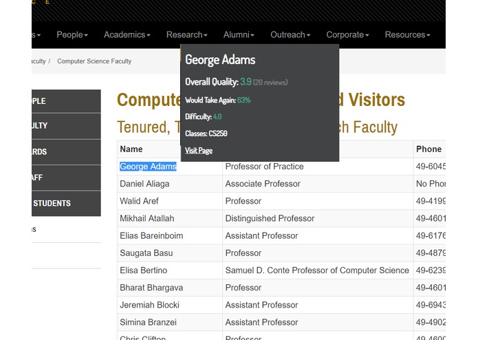 Highlight My Professors – screenshot 3