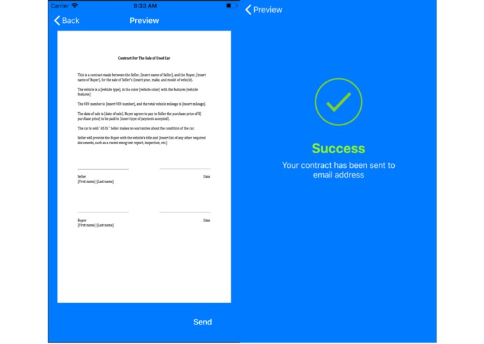 EZSign – screenshot 2