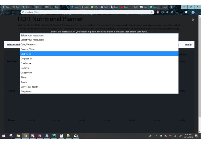 HDH Meal Planner – screenshot 1