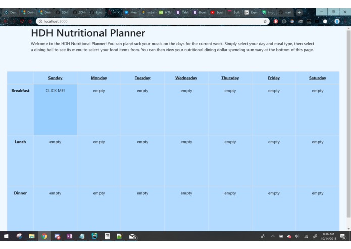 HDH Meal Planner – screenshot 3