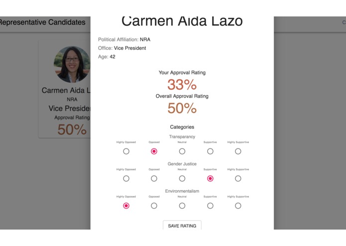 Candidate View – screenshot 3