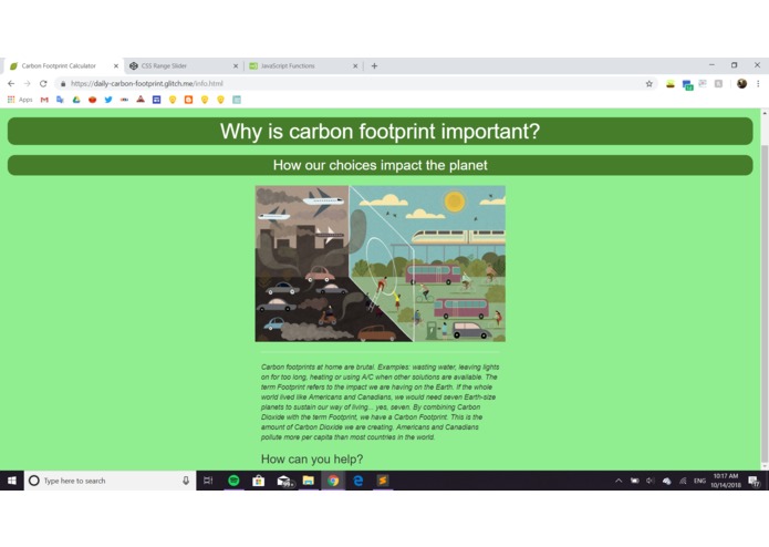Daily Carbon Footprint Calculator – screenshot 6