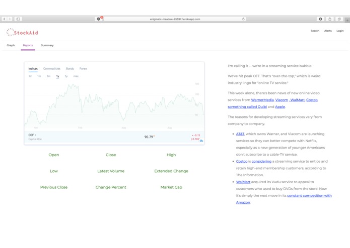 StockAid - HackDuke – screenshot 2