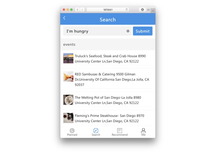UCSDPlanner – screenshot 2