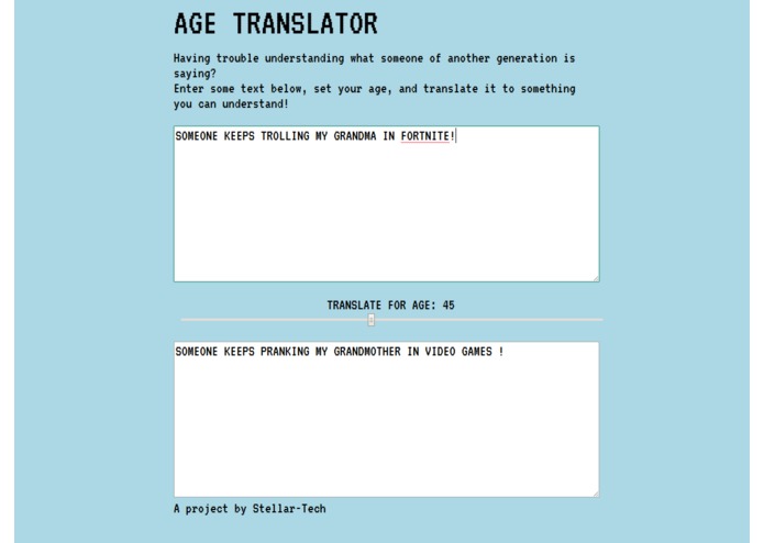 Age Translator – screenshot 1