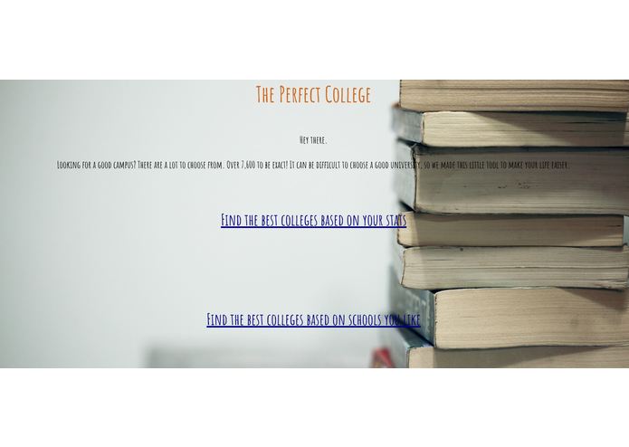 ThePerfectCollege.Net – screenshot 1