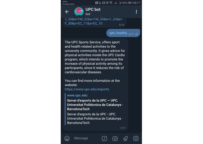 UPC helper bot – screenshot 9