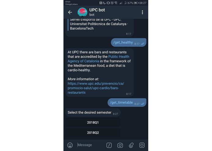 UPC helper bot – screenshot 4