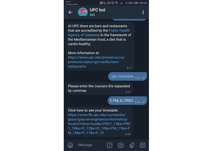 UPC helper bot – screenshot 6