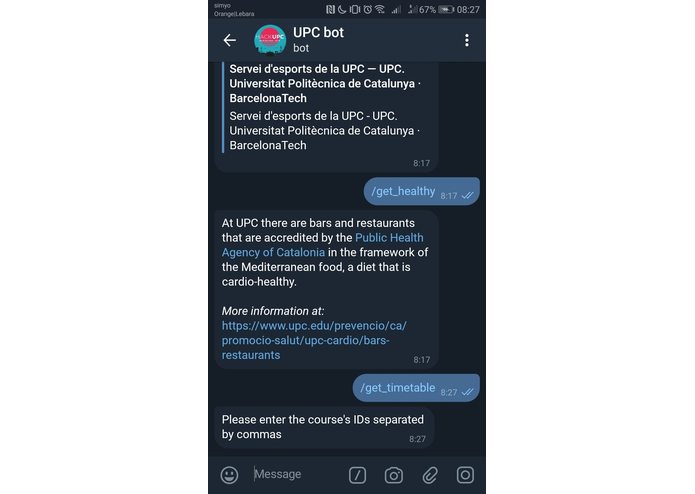 UPC helper bot – screenshot 5