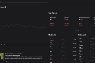 Drag-N-Drop Dashboard for Robinhood Web UI