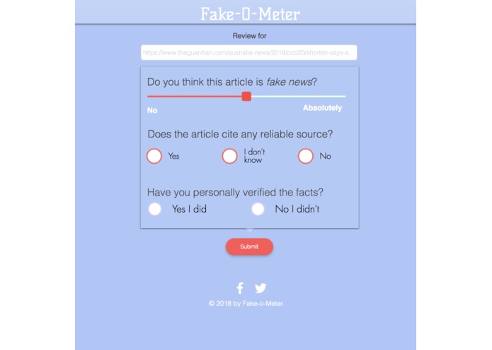 Fake-O-meter – screenshot 2