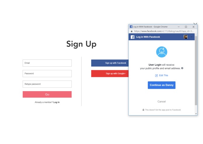 Charifund – screenshot 2