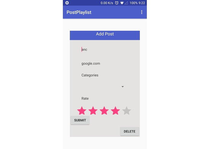 Post Playlist – screenshot 2