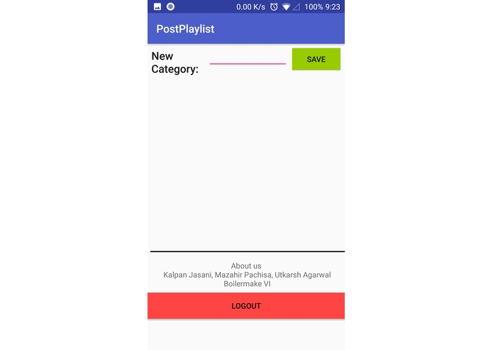 Post Playlist – screenshot 4