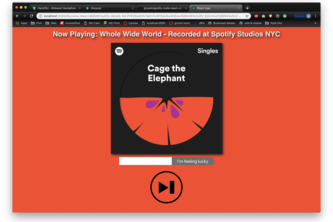 Spotify DJ web app