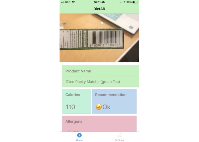 DietAR – screenshot 3