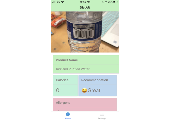 DietAR – screenshot 4