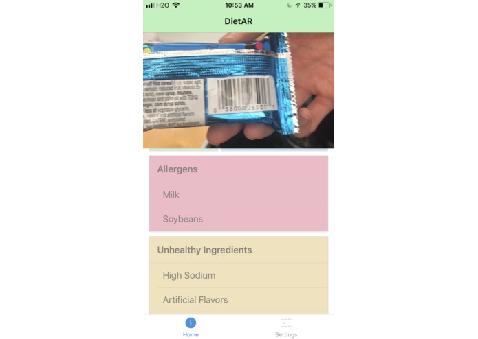 DietAR – screenshot 5