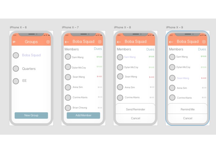 uOweMe – screenshot 3